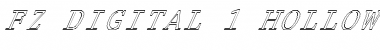 Download FZ DIGITAL 1 HOLLOW ITALIC Font Download FZ DIGITAL 1 HOLLOW ITALIC Font