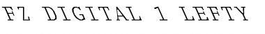 Download FZ DIGITAL 1 LEFTY Font Download FZ DIGITAL 1 LEFTY Font