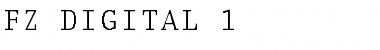 Download FZ DIGITAL 1 Font Download FZ DIGITAL 1 Font