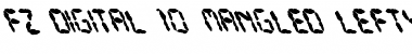 FZ DIGITAL 10 MANGLED LEFTY Normal Font