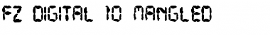 FZ DIGITAL 10 MANGLED Font