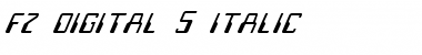 FZ DIGITAL 5 ITALIC Font