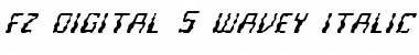 FZ DIGITAL 5 WAVEY ITALIC Font
