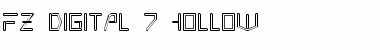 FZ DIGITAL 7 HOLLOW Normal Font