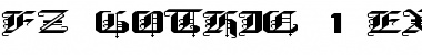 FZ GOTHIC 1 EX Normal Font