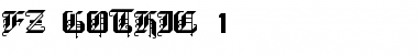 FZ GOTHIC 1 Normal Font