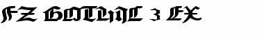 FZ GOTHIC 3 EX Font