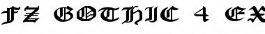 FZ GOTHIC 4 EX Font