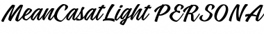 Download Mean Casat Light PERSONAL USE Font Download Mean Casat Light PERSONAL USE Font
