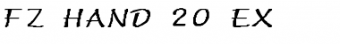 Download FZ HAND 20 EX Font Download FZ HAND 20 EX Font