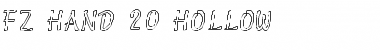 Download FZ HAND 20 HOLLOW Font Download FZ HAND 20 HOLLOW Font