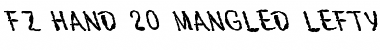 FZ HAND 20 MANGLED LEFTY Font