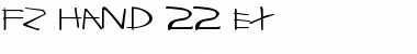 FZ HAND 22 EX Font