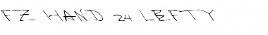 FZ HAND 24 LEFTY Font