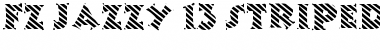 FZ JAZZY 13 STRIPED Font