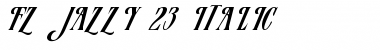 FZ JAZZY 23 ITALIC Normal Font