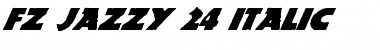 Download FZ JAZZY 24 ITALIC Font Download FZ JAZZY 24 ITALIC Font