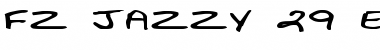 FZ JAZZY 29 EX Bold Font