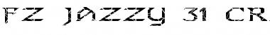FZ JAZZY 31 CRACKED EX Normal Font