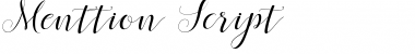 Menttion Script Regular Font