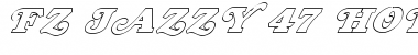 FZ JAZZY 47 HOLLOW ITALIC Font