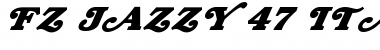 Download FZ JAZZY 47 ITALIC Font Download FZ JAZZY 47 ITALIC Font