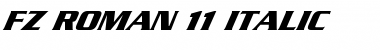 FZ ROMAN 11 ITALIC Font