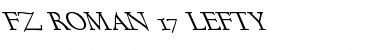 FZ ROMAN 17 LEFTY Font