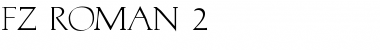 FZ ROMAN 2 Normal Font
