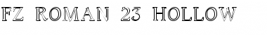 FZ ROMAN 23 HOLLOW Font