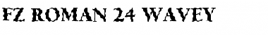 FZ ROMAN 24 WAVEY Normal Font