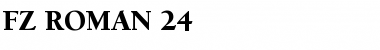 FZ ROMAN 24 Font