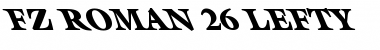 FZ ROMAN 26 LEFTY Normal Font