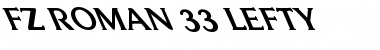 FZ ROMAN 33 LEFTY Normal Font