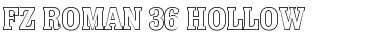 FZ ROMAN 36 HOLLOW Font