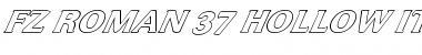 FZ ROMAN 37 HOLLOW ITALIC Font