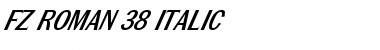 FZ ROMAN 38 ITALIC Font