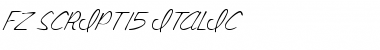 FZ SCRIPT 15 ITALIC Font