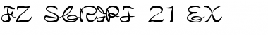 FZ SCRIPT 21 EX Font