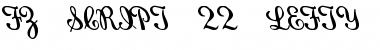 FZ SCRIPT 22 LEFTY Normal Font