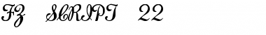 FZ SCRIPT 22 Font