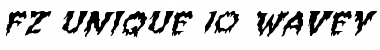 FZ UNIQUE 10 WAVEY ITALIC Font