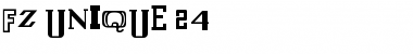 FZ UNIQUE 24 Normal Font