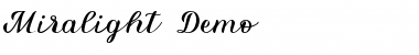Miralight Demo Regular Font