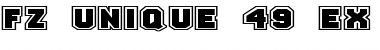 FZ UNIQUE 49 EX Normal Font