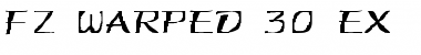 FZ WARPED 30 EX Font