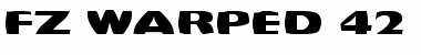 FZ WARPED 42 EX Normal Font