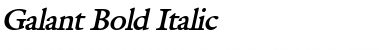 Galant Bold Italic Font