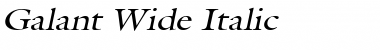 Galant Wide Italic Font