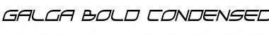 Galga Bold Condensed Italic Font